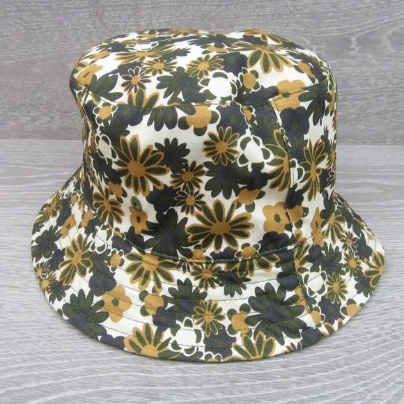 Steve Madden Floral Daisy Print Womens Bucket Hat Reversible One Size Fit NEW - Picture 3 of 8